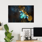 Steampunk-Glühwürmchen Poster (Heimbüro)