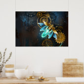 Steampunk-Glühwürmchen Poster (Küche)