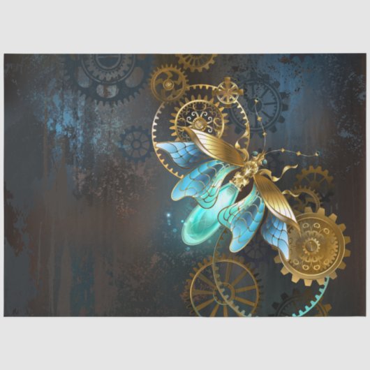 Steampunk Glühwürmchen Seidenpapier (Vorderseite)