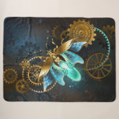 Steampunk Glühwürmchen Sherpadecke (Vorderseite (Horizontal))