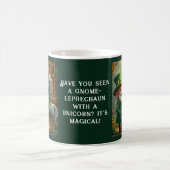 Steampunk Gnome-Leprechaun Unicorn St Patricks Day Kaffeetasse (Mittel)