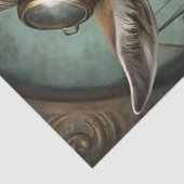 Steampunk Goat Whimsical Vintage Farm Decoupage Seidenpapier (Ausschnitt)