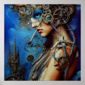 Steampunk Goddess Art Poster (Vorne)
