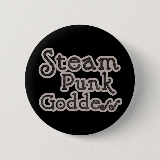 Steampunk Goddess Button (Vorderseite)