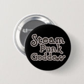 Steampunk Goddess Button (Vorne & Hinten)