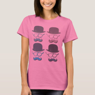 Steampunk-Goggles, Hats und Mustaches T-Shirt