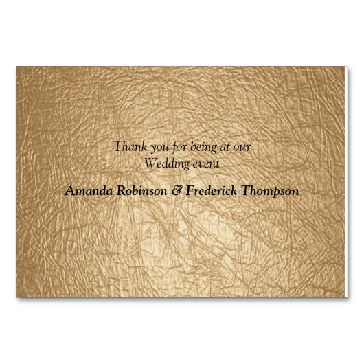 Steampunk Gold LeatherTable Karten (Rückseite)