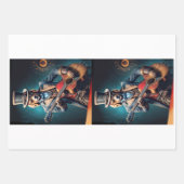 Steampunk Golden Retriever & guitar - Decoupage Geschenkpapier Set (Vorderseite 3)