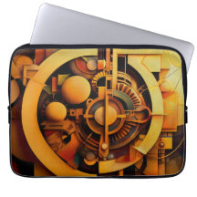 Steampunk Goldener Mechanismus Abstract