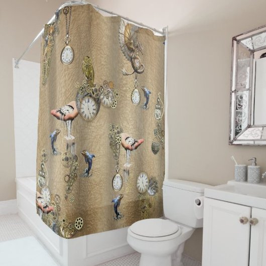 Steampunk & Goldleder - Alles in einer Hochzeit All In One Einladung