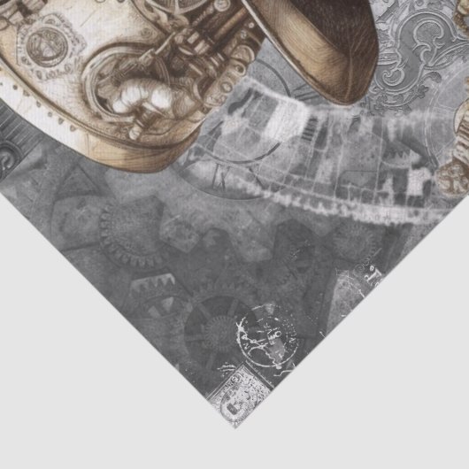 Steampunk Gorilla Seidenpapier (Detail)