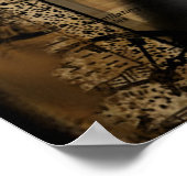 Steampunk Goth Girl Art Poster (Ecke)