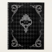 Steampunk Goth Mit Monogramm Planer (Vorderseite)
