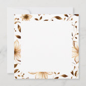 Steampunk Gothic Black Rose Blank Karte (Rückseite)