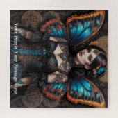 Steampunk Gothic Butterfly Girl Puzzle (Horizontal)