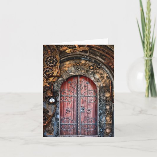 Steampunk Gothic Door Karte (Vorderseite)