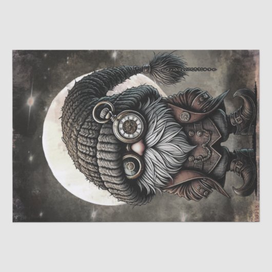 Steampunk Gothic Gnome Seidenpapier (Vorderseite)