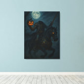 Steampunk Gothic Horror Headless Horseman Leinwanddruck (Insitu (Holzboden))