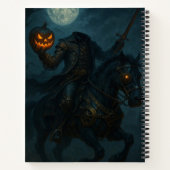 Steampunk Gothic Horror Headless Horseman Notizblock (Rückseite)