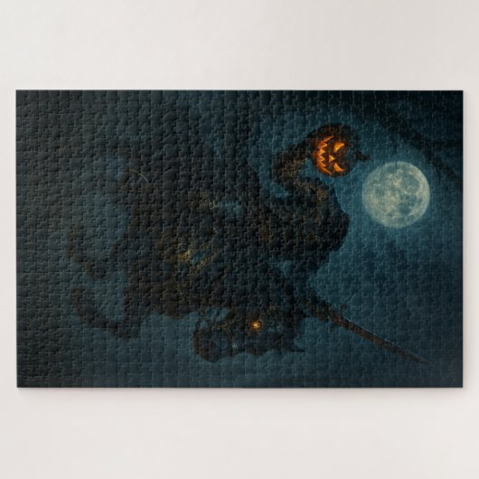 Steampunk Gothic Horror Headless Horseman Puzzle (Horizontal)