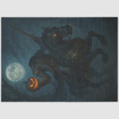 Steampunk Gothic Horror Headless Horseman Seidenpapier (Vorderseite)