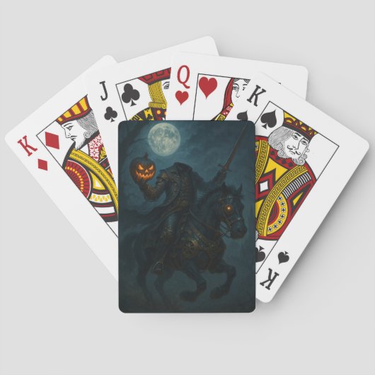 Steampunk Gothic Horror Headless Horseman Spielkarten (Rückseite)
