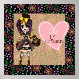 Steampunk Gothic Lolita - Girls Poster
