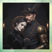 Steampunk Gothic Paar Fensteraufkleber (Blatt 3)