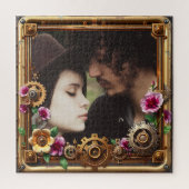 Steampunk Gothic Romantic Photo Personalized Puzzle (Vertikal)