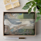 Steampunk Gothic Scarab Käfer Decoupage Seidenpapier (Geschenk)