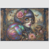Steampunk Gothic Scarab Käfer Decoupage Seidenpapier (Vorderseite)