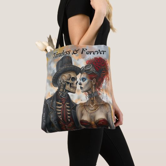 Steampunk Gothic Skeleton Couple Industrial Look Tasche (Von Nahem)