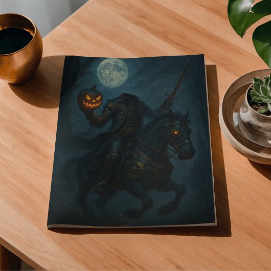 Steampunk-Gotik-Horror-Kopfloser Reiter Seidenpapier