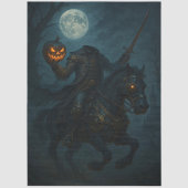 Steampunk-Gotik-Horror-Kopfloser Reiter Seidenpapier