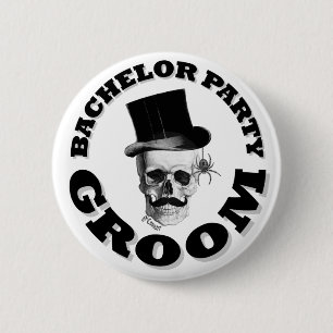 Steampunk-Gotik-Junggesellenabschied Button