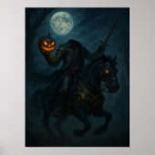 Steampunk-Gotik-Kopfloser Reiter Poster (Vorne)
