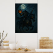 Steampunk-Gotik-Kopfloser Reiter Poster (Küche)