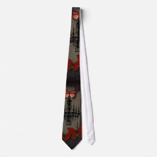 Steampunk-Gotik-Schmetterling Paris Vintage-Kronle Krawatte