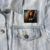Steampunk gotische Frau Button (Beispiel)