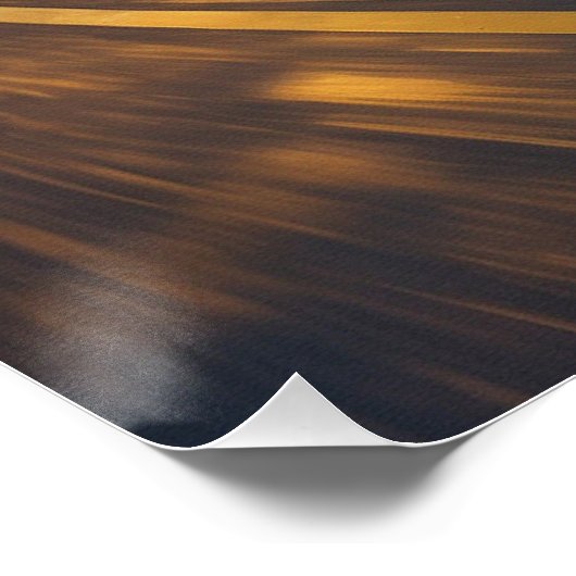 Steampunk Gravity Motor Classic Car Poster (Ecke)