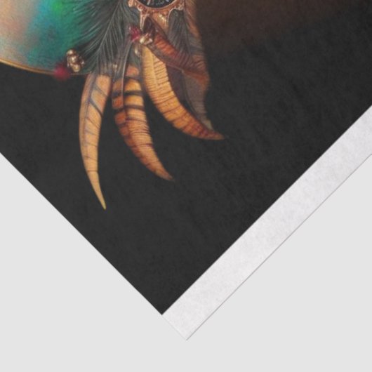 Steampunk Green farbiger Alligator Decoupage Seidenpapier (Ausschnitt)