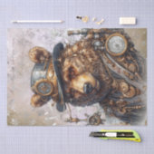 Steampunk Grizzly Bar Seidenpapier (Handwerk)