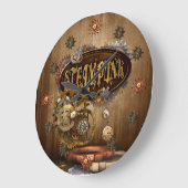 Steampunk Große Wanduhr (Winkel)