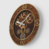 Steampunk Große Wanduhr (Winkel)
