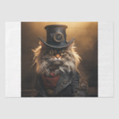 Steampunk Grumpy Cat Seidenpapier (Vorderseite)