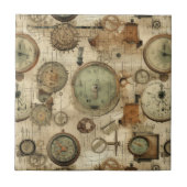 Steampunk Grunge Art Tile Fliese (Vorderseite)