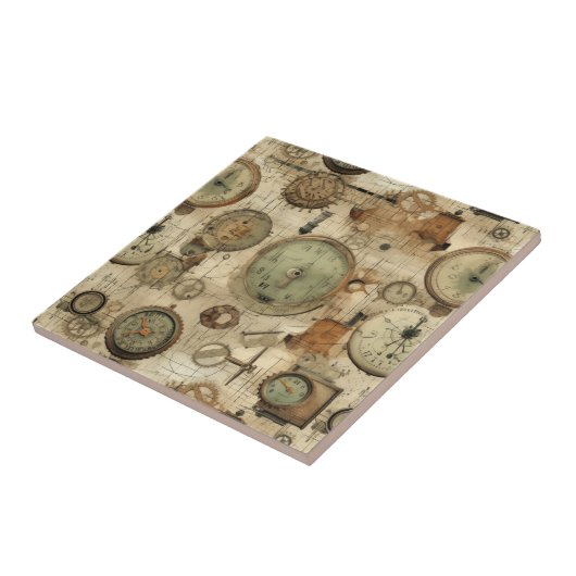 Steampunk Grunge Art Tile Fliese (Seite)