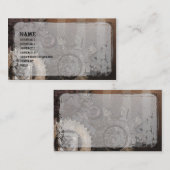 Steampunk Grunge Business Card Visitenkarte (Vorne/Hinten)