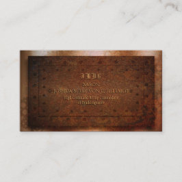 Steampunk-Grunge-Messing Visitenkarte