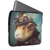 Steampunk Guinea Pig Laptopschutzhülle (Vorne Rechts)
